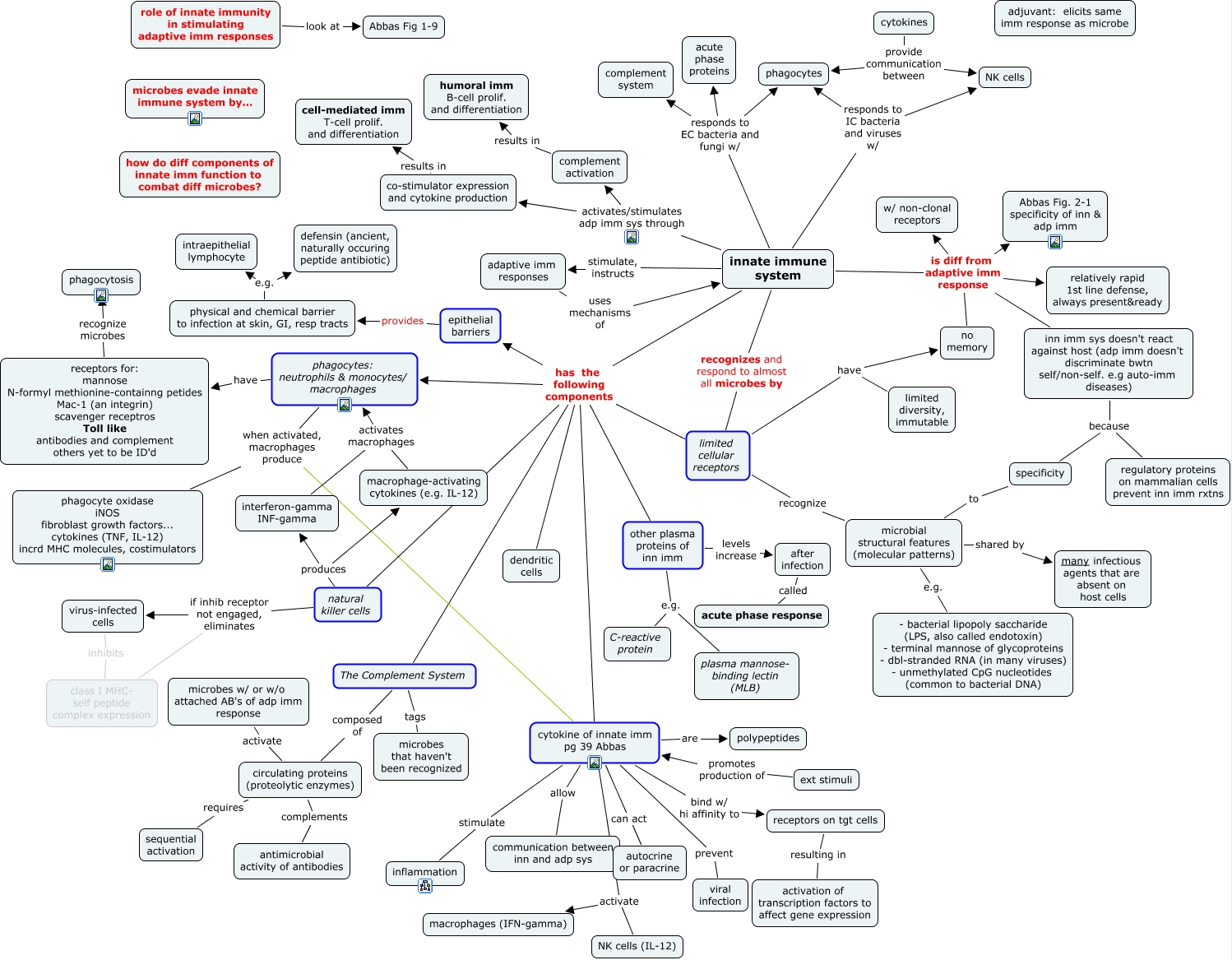 Concept map adaptive defenses quizlet image